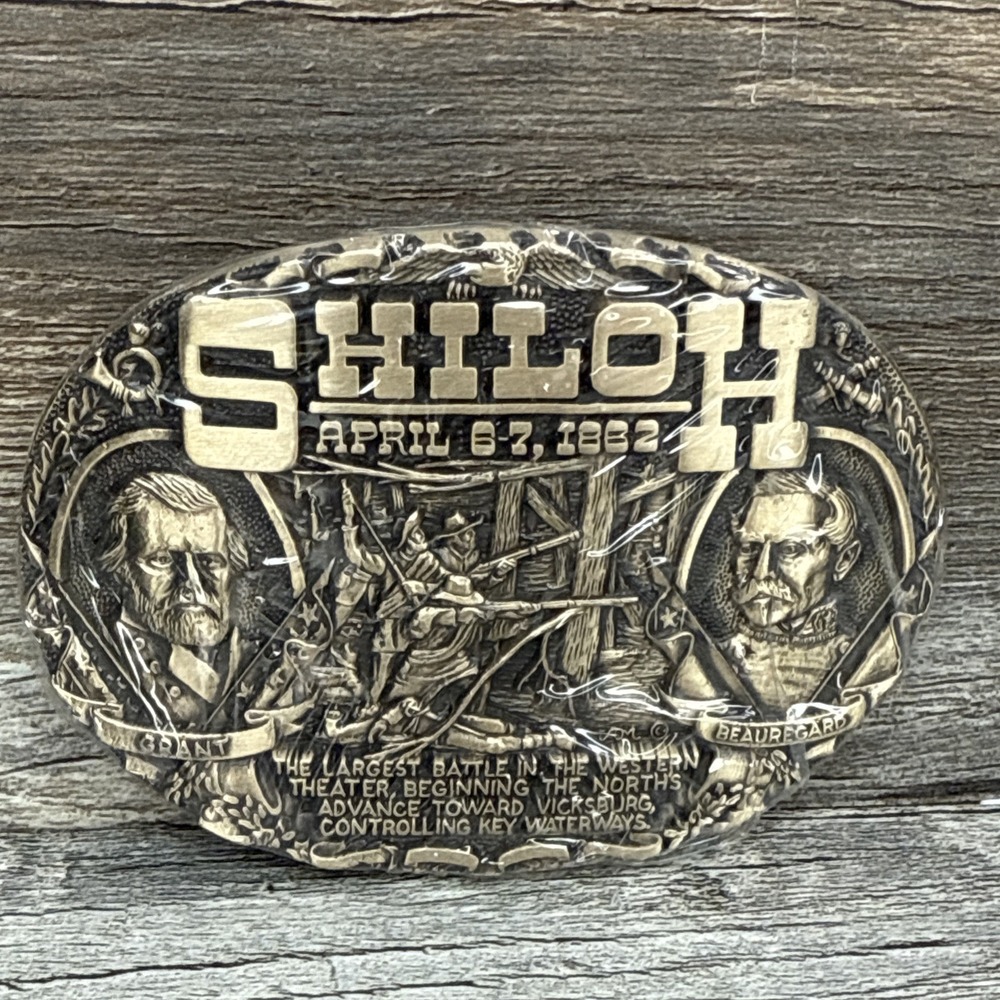 Shiloh Nos Belt Buckle From Award Design Medals The Blue And The Gray Series